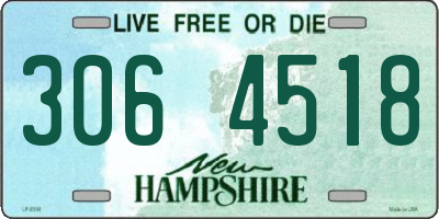 NH license plate 3064518
