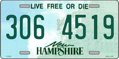 NH license plate 3064519