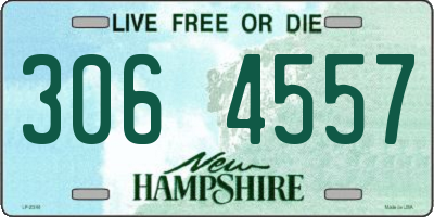 NH license plate 3064557
