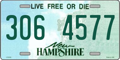 NH license plate 3064577