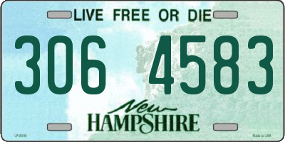 NH license plate 3064583