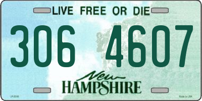 NH license plate 3064607