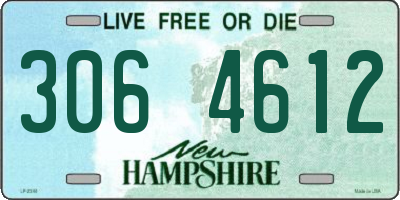 NH license plate 3064612