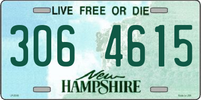 NH license plate 3064615