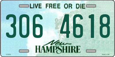 NH license plate 3064618