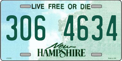NH license plate 3064634