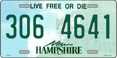 NH license plate 3064641
