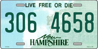 NH license plate 3064658
