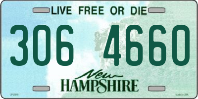 NH license plate 3064660