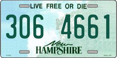 NH license plate 3064661