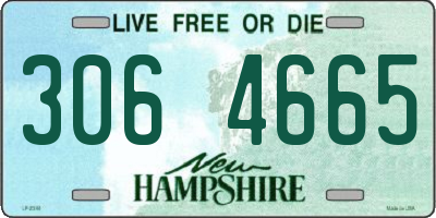 NH license plate 3064665