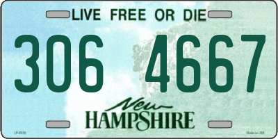 NH license plate 3064667