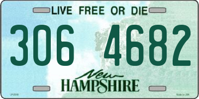 NH license plate 3064682