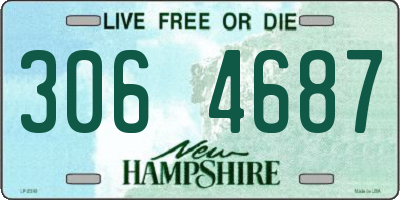 NH license plate 3064687