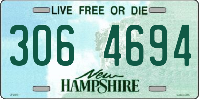 NH license plate 3064694