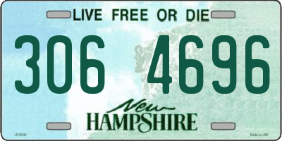 NH license plate 3064696