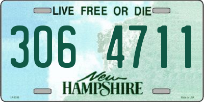 NH license plate 3064711