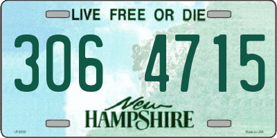NH license plate 3064715