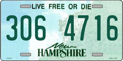 NH license plate 3064716