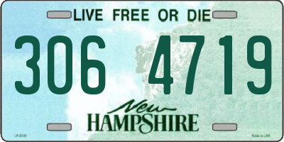 NH license plate 3064719