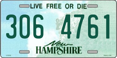 NH license plate 3064761