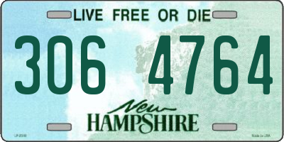 NH license plate 3064764