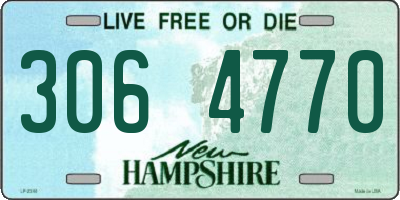 NH license plate 3064770