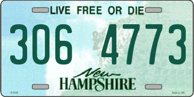 NH license plate 3064773