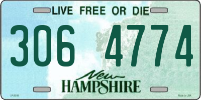 NH license plate 3064774
