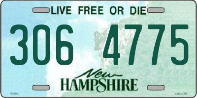 NH license plate 3064775