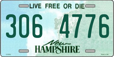 NH license plate 3064776
