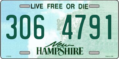 NH license plate 3064791