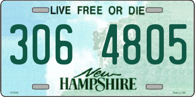 NH license plate 3064805