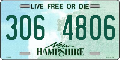 NH license plate 3064806