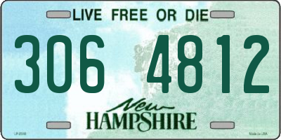 NH license plate 3064812