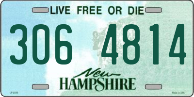 NH license plate 3064814