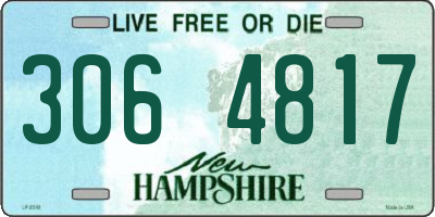 NH license plate 3064817