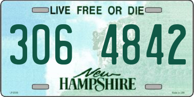 NH license plate 3064842