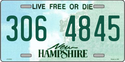 NH license plate 3064845