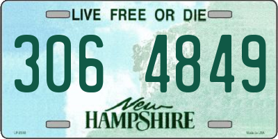 NH license plate 3064849