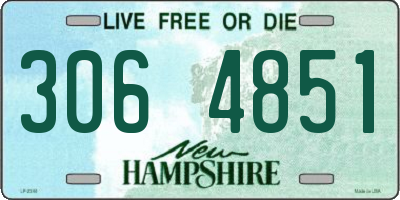 NH license plate 3064851