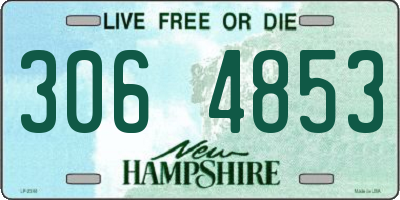 NH license plate 3064853