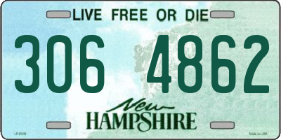NH license plate 3064862