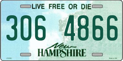 NH license plate 3064866