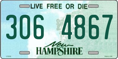 NH license plate 3064867
