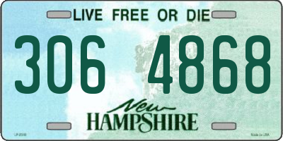 NH license plate 3064868