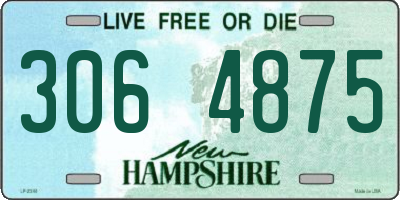 NH license plate 3064875