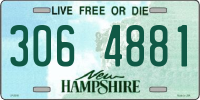 NH license plate 3064881