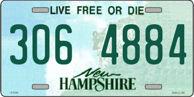 NH license plate 3064884