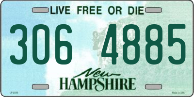 NH license plate 3064885